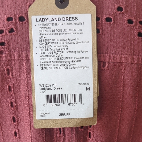 Prana Brick Red Eyelet Dress - Picture 9 of 11